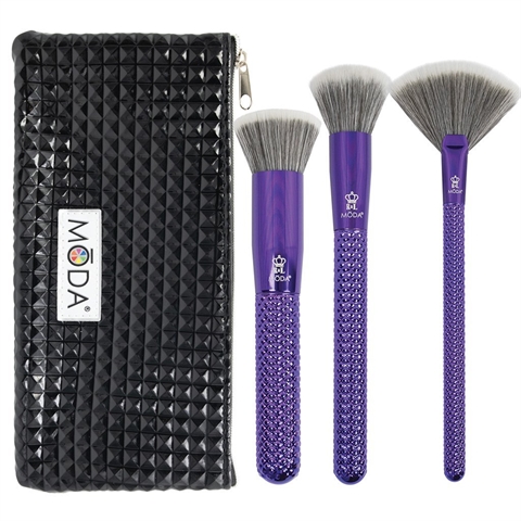 MODA Metallics 4pc Blended Beauty Kit Purple